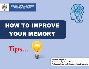 Lee más sobre el artículo HOW TO IMPROVE YOUR MEMORY